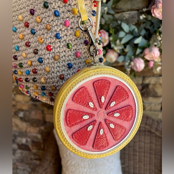 Coach Vintage Fruit Coin Purse - Picture 1 of 9
